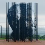 Outdoor Art Exhibit of Nelson Mandela Concept